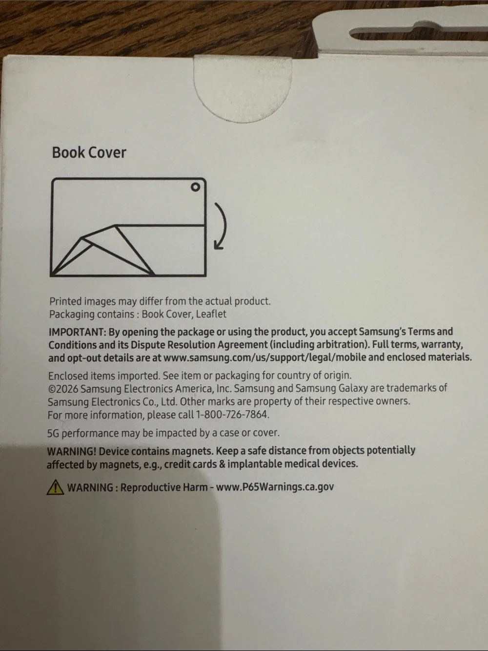 NEW Samsung White Book Cover for Galaxy Tab A11 (A11 + 5G)